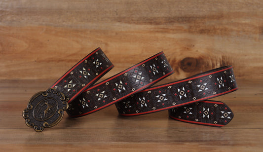 "Customized Chic: Elevate Your Look with Leather Printing Belts" Art: LB-818 Pack of 50