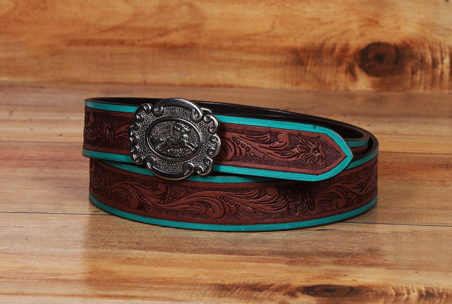 "Artisanal Flair: Hand-Carved Leather Belts Redefining Style" Art: LB-814 Pack of 50