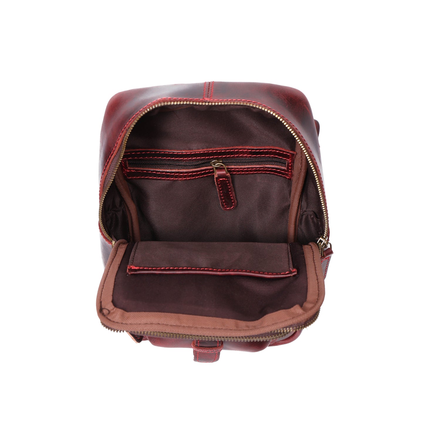 Brown Small Crossbody Leather Bag" Art: BG-1617 Pack of 25