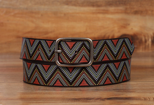 "Personalized Chic: Leather Printing Belts Redefining Style" Art: LB-817 Pack of 50