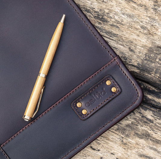Premium Leather Diary Cover with Spacious Compartments for Pens and Accessories, Art: LA-1733 Pack of 25