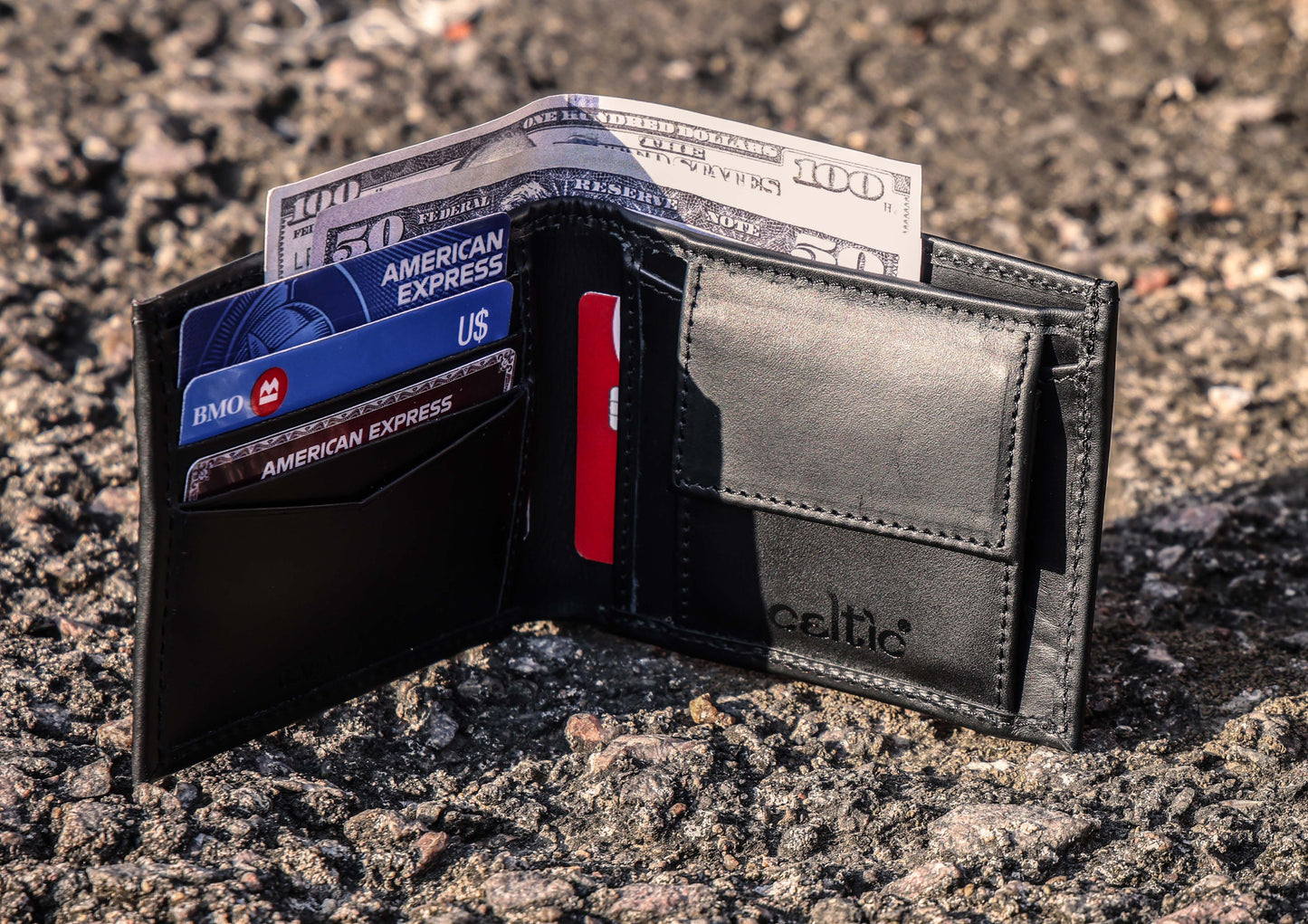 Premium Leather Wallet, Art:- LA-1414 Pack of 50