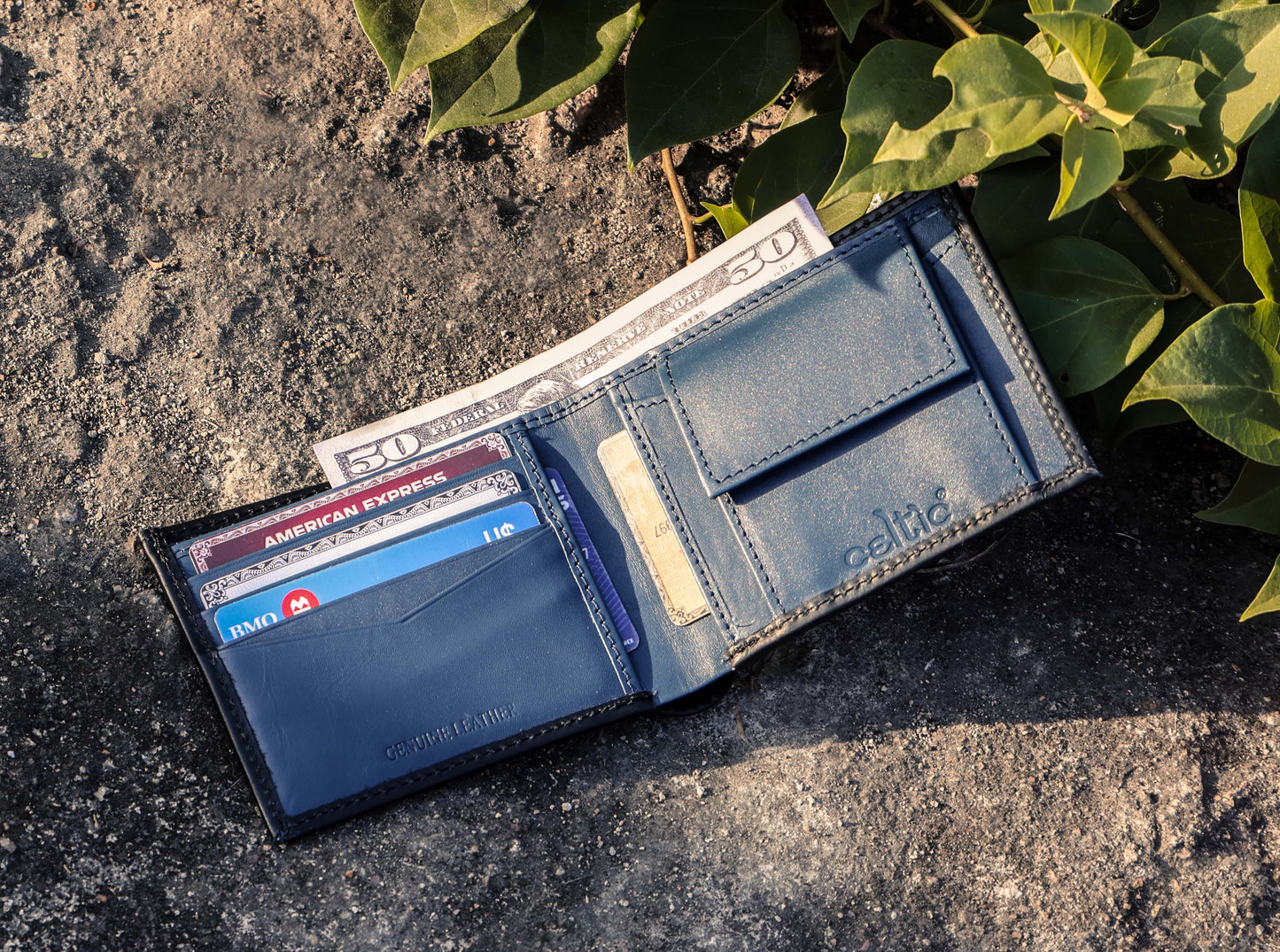 Premium Leather Wallet, Art:- LA-1414 Pack of 50