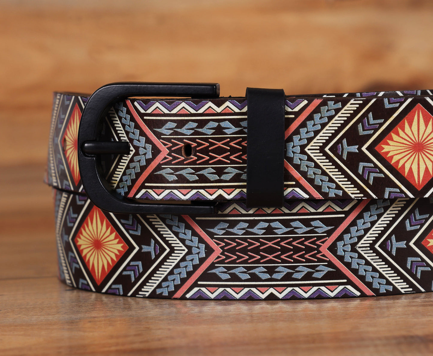 "Colorful Creativity: Leather Multi-Printing Belts for Statement Style" Art: LB-821 Pack of 50