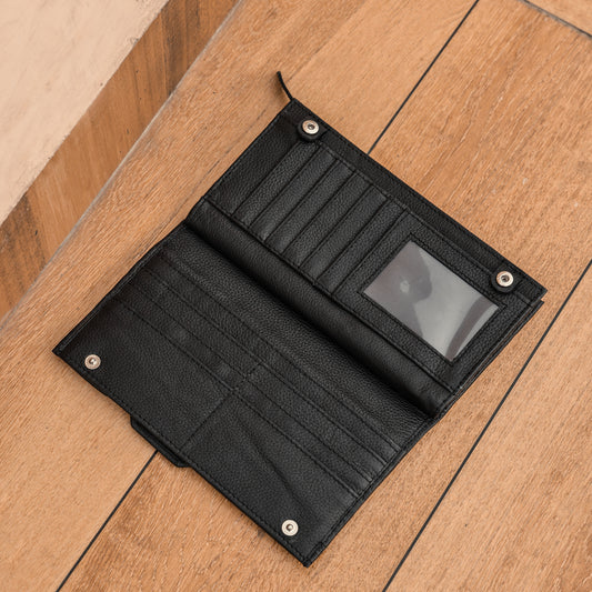Timeless Elegance: Black Leather Clutch for Effortless Style. Art: BG-1603 Pack of 25