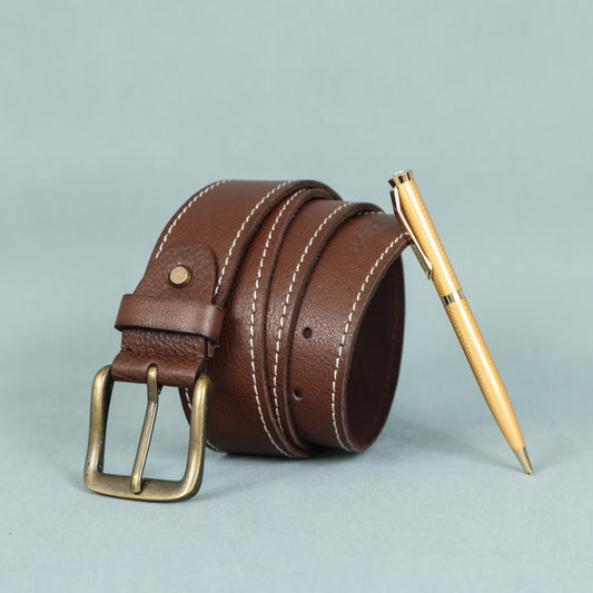 Stylish Girls' Leather Belt with Stitching – Trendy Kids' Accessory, ART:-LB-830 Pack of 50