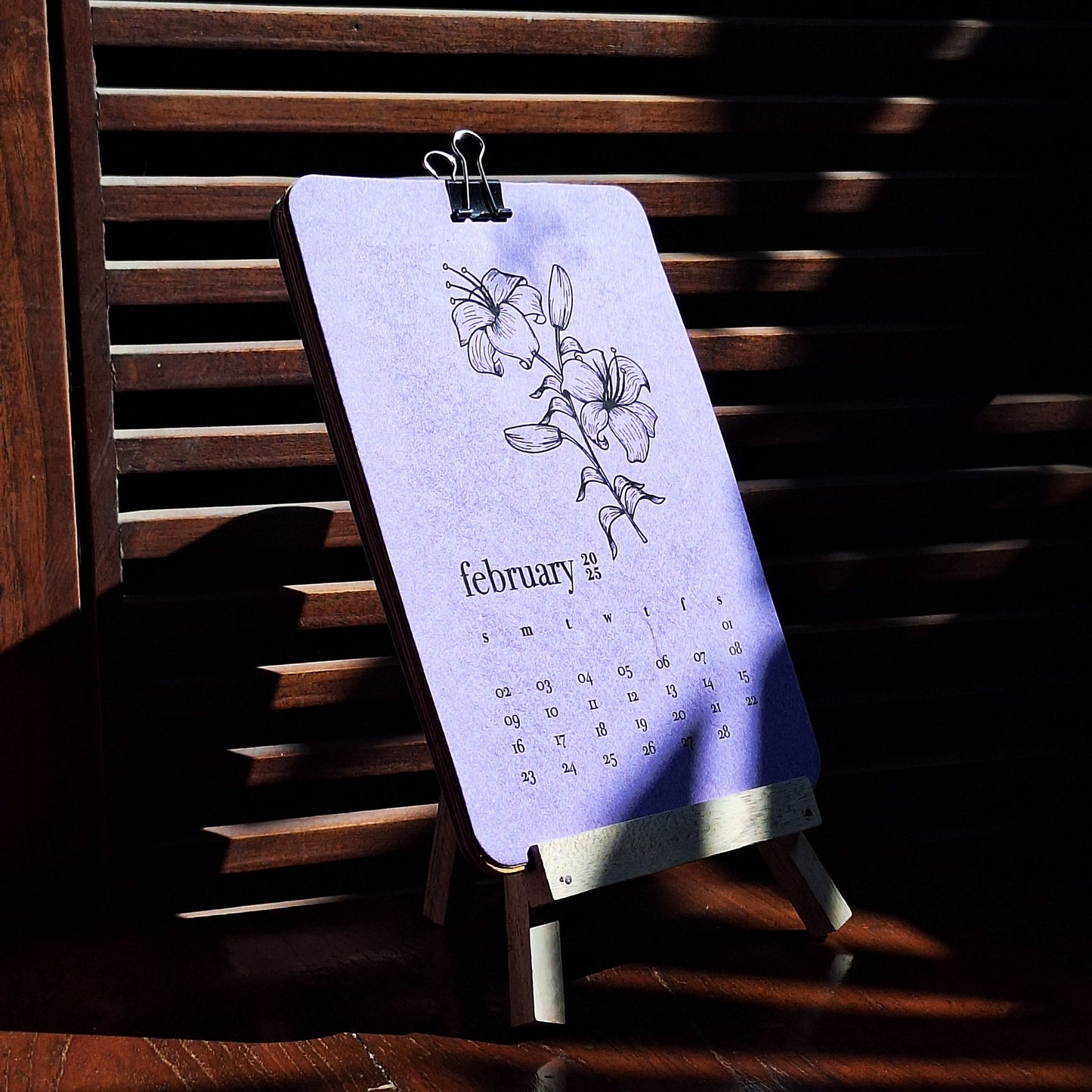 CALENDAR ON EASEL STAND Pack of 50