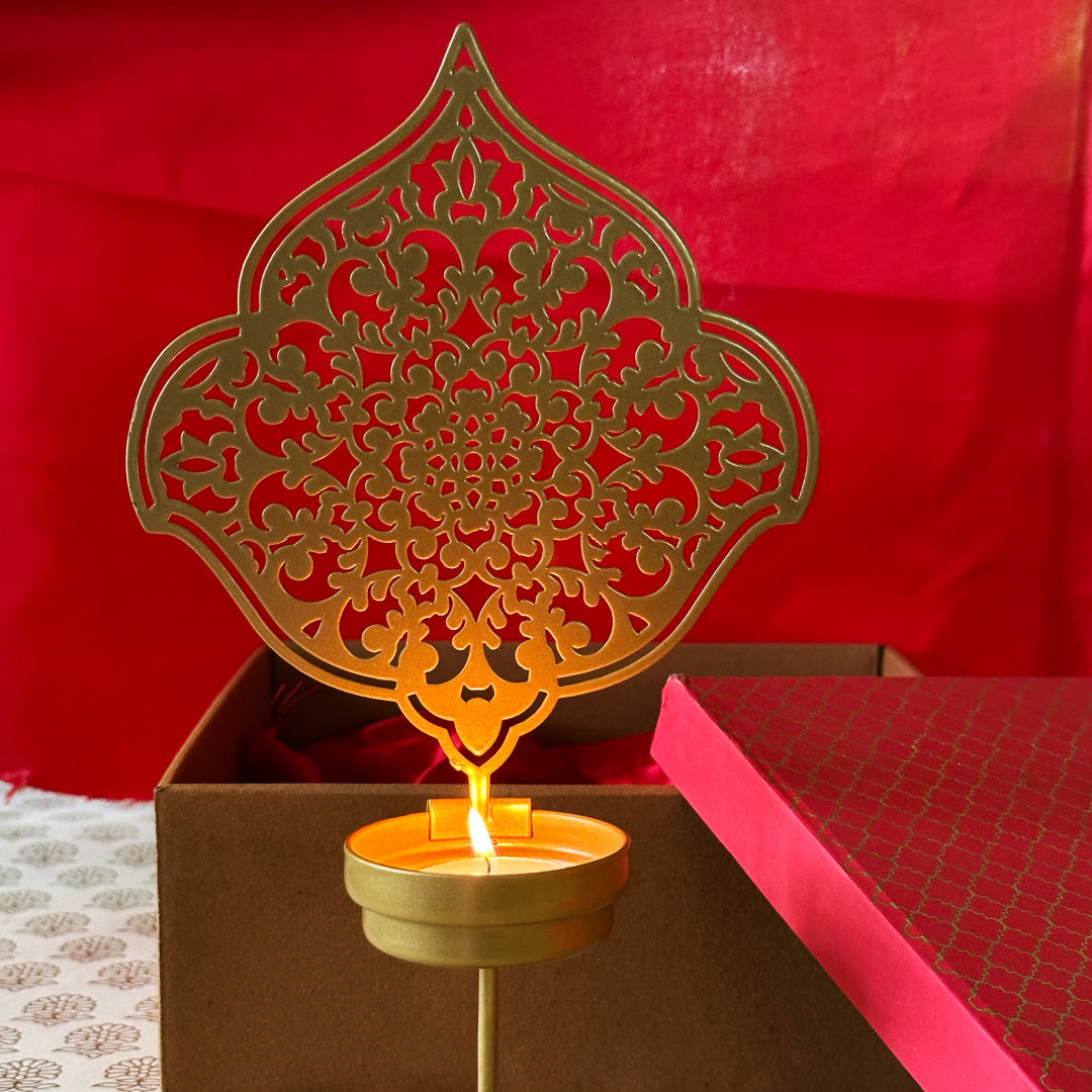 ATMAN INDIAN MOTIF TEA LIGHT HOLDER Pack of 50