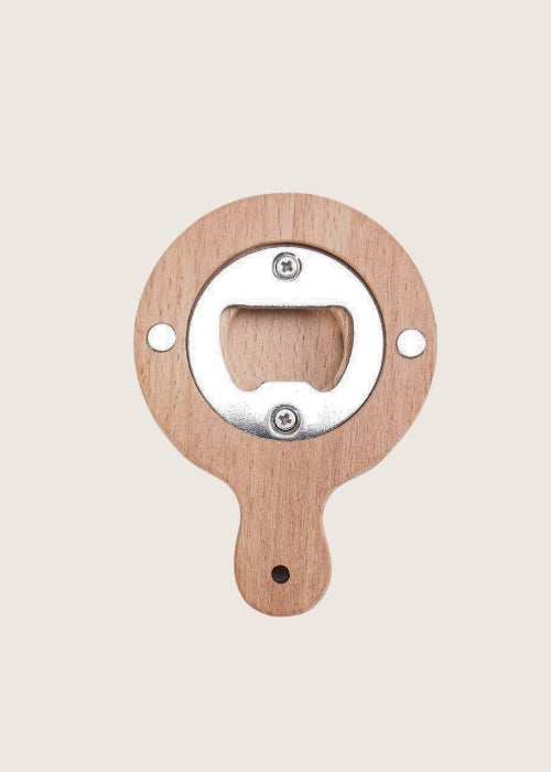 Bamboo Fridge Magnet and Bottle Opener Pack of 50