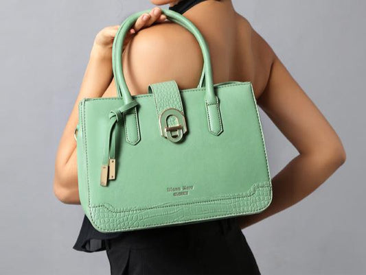 Trendy Synthetic Green Bag – Stylish & Durable Handbag for Every Occasion,ART:-DK-2004 Pack of 25