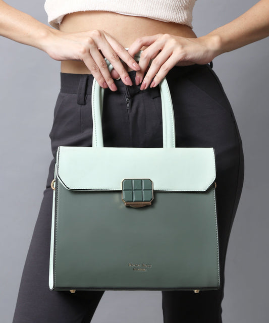 Premium Synthetic Green Bag - Eco-Friendly, Durable & Stylish | Ideal for Daily Use,ART:-DK-2007 Pack of 25