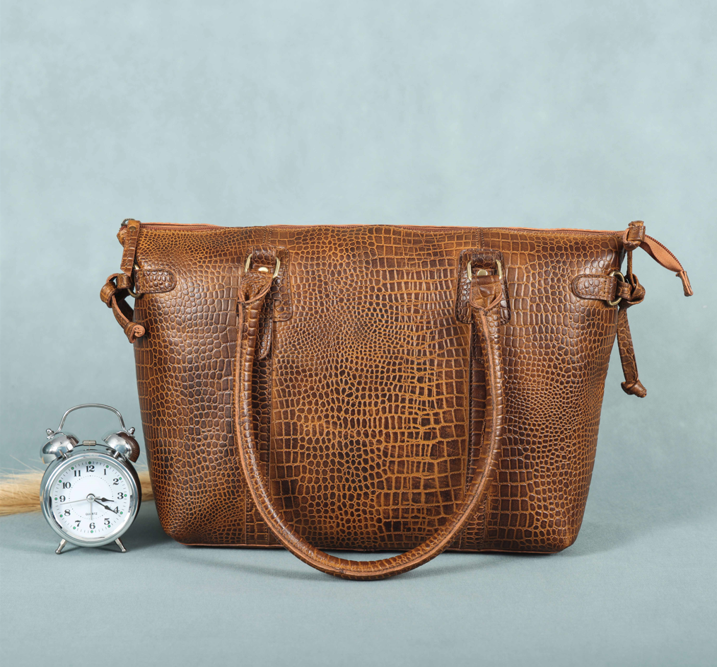 Elevate Your Style with our stylish Leather Accent Tote Bag. Art: BG-1599 Pack of 25