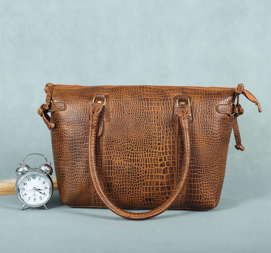 Elevate Your Style with our stylish Leather Accent Tote Bag. Art: BG-1599 Pack of 25
