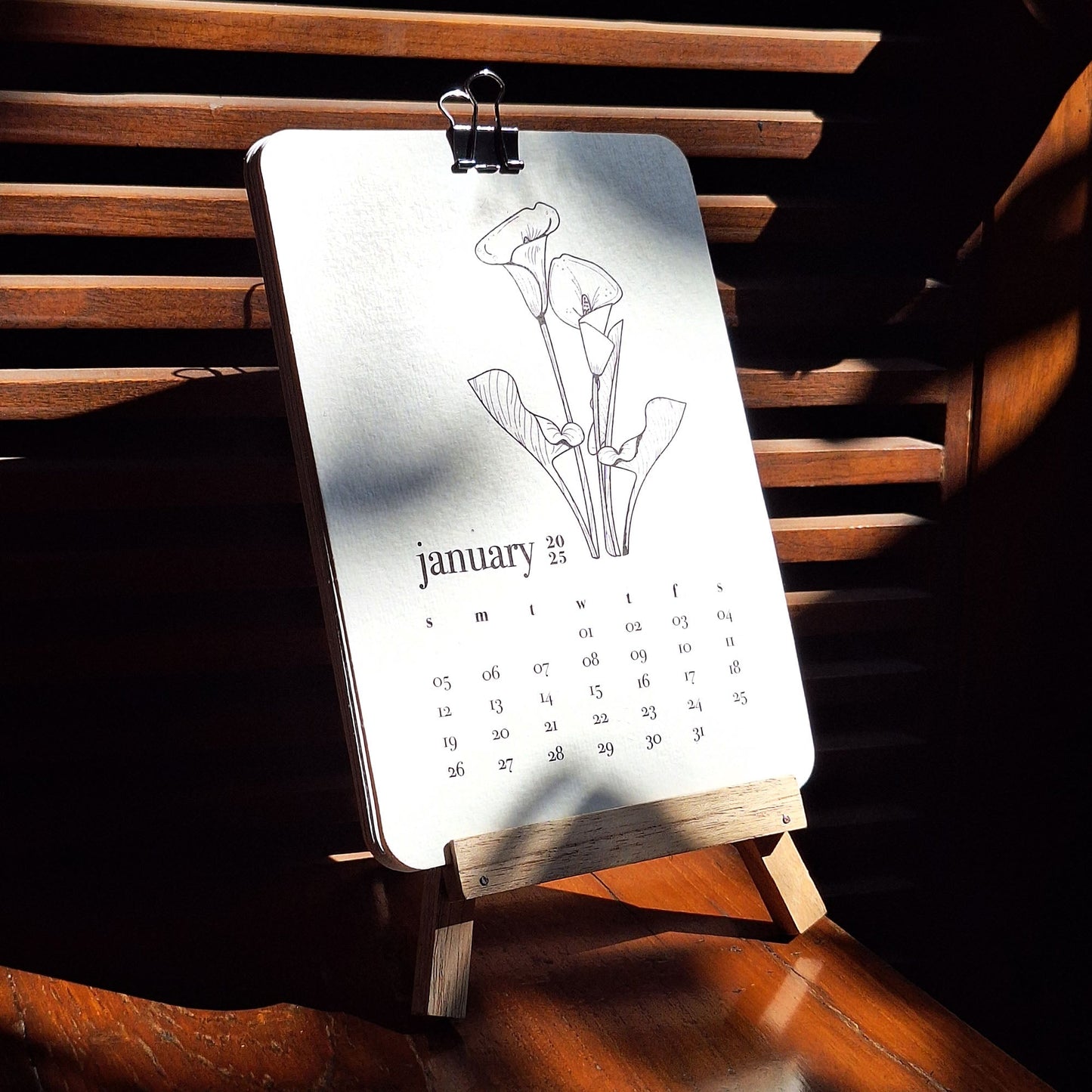 CALENDAR ON EASEL STAND Pack of 50