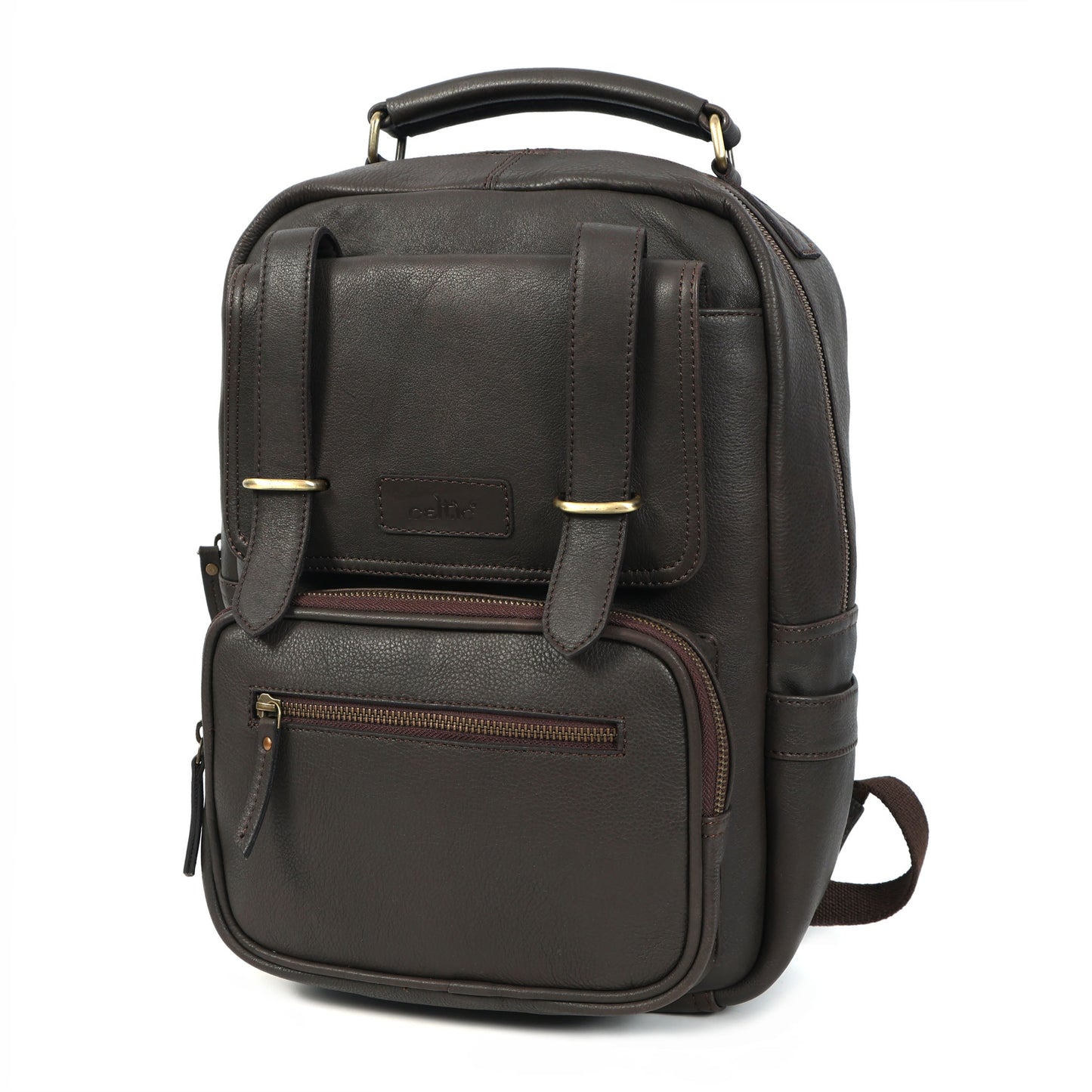 Compact & Stylish Leather Unisex Small Backpack – Perfect for Everyday Use. Art: BG-1610-S Pack of 25