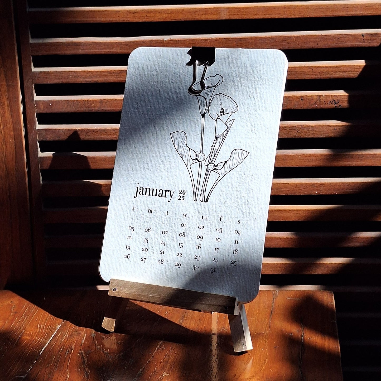 CALENDAR ON EASEL STAND Pack of 50