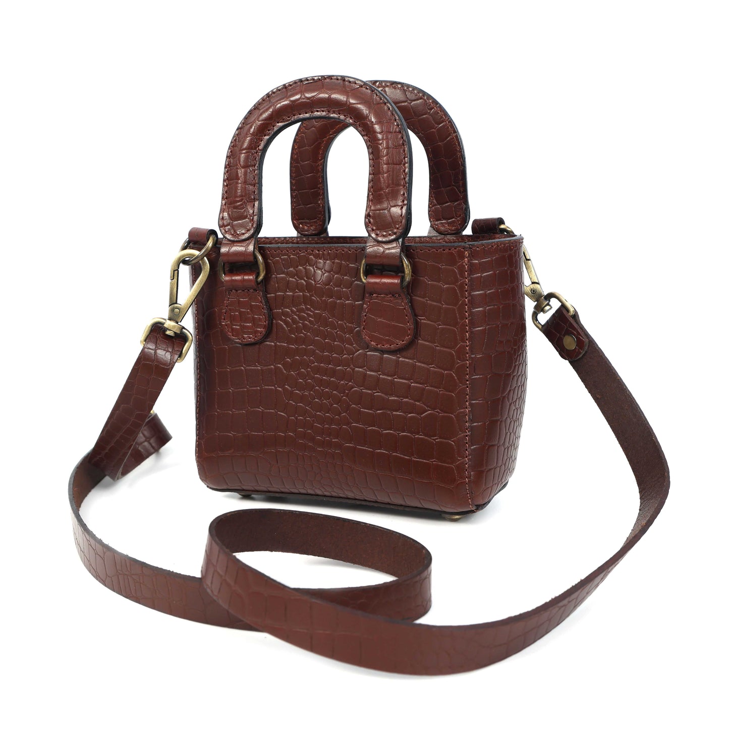 Stylish Leather Croco Print Sling Bag – Chic & Versatile. BG-1621 Pack of 25