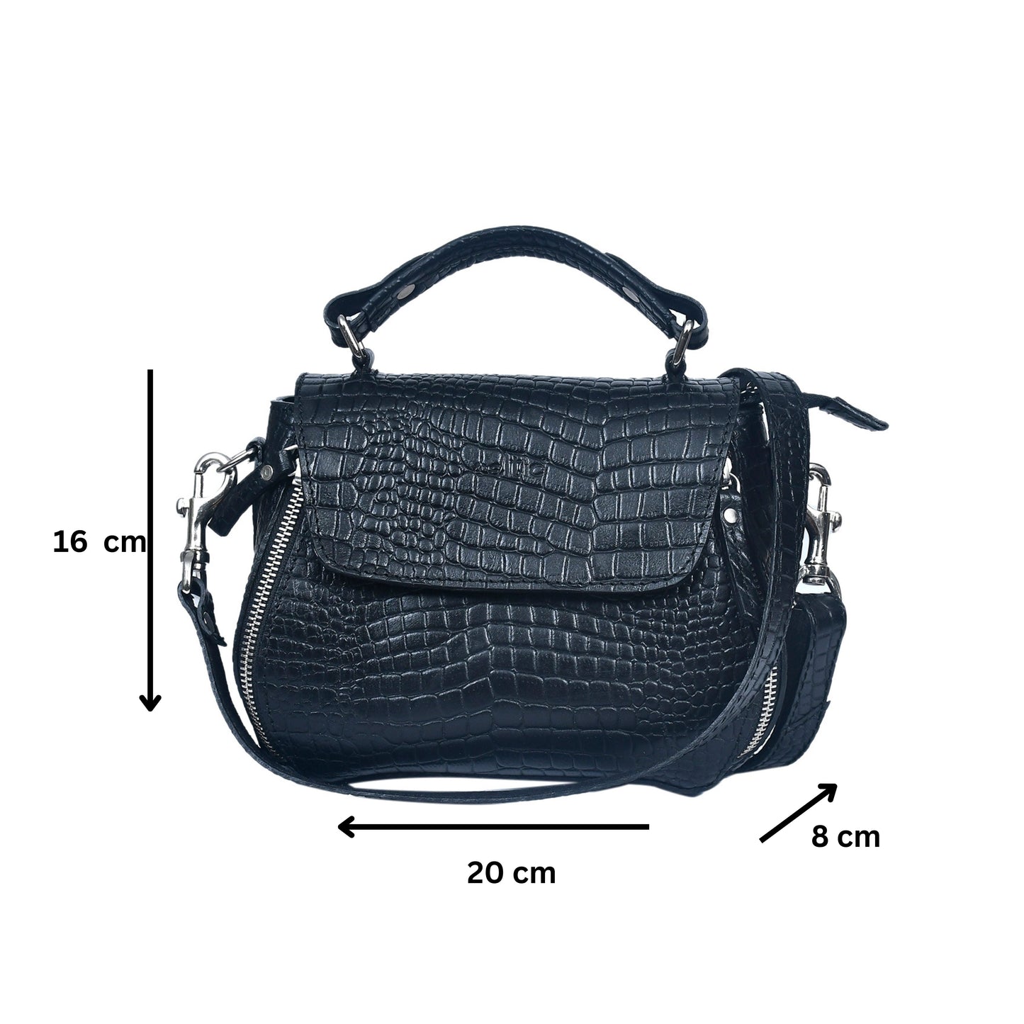 Pure leather sling bag with extra storage for girls and women | Party wear, Art: BG-1568-C Pack of 25