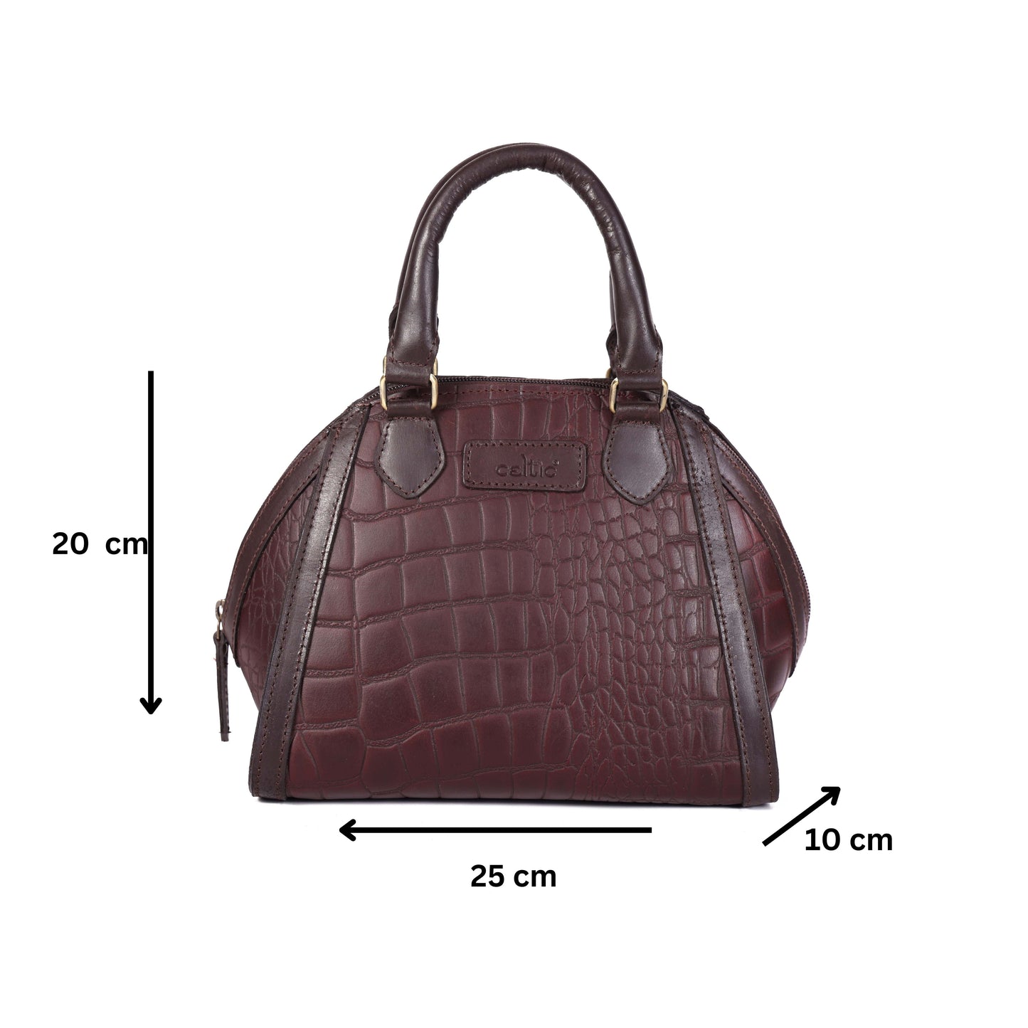 New Classic Leather Handbag with Detachable Sling Strap – Elegant & Versatile Art: BG-1597 Pack of 25