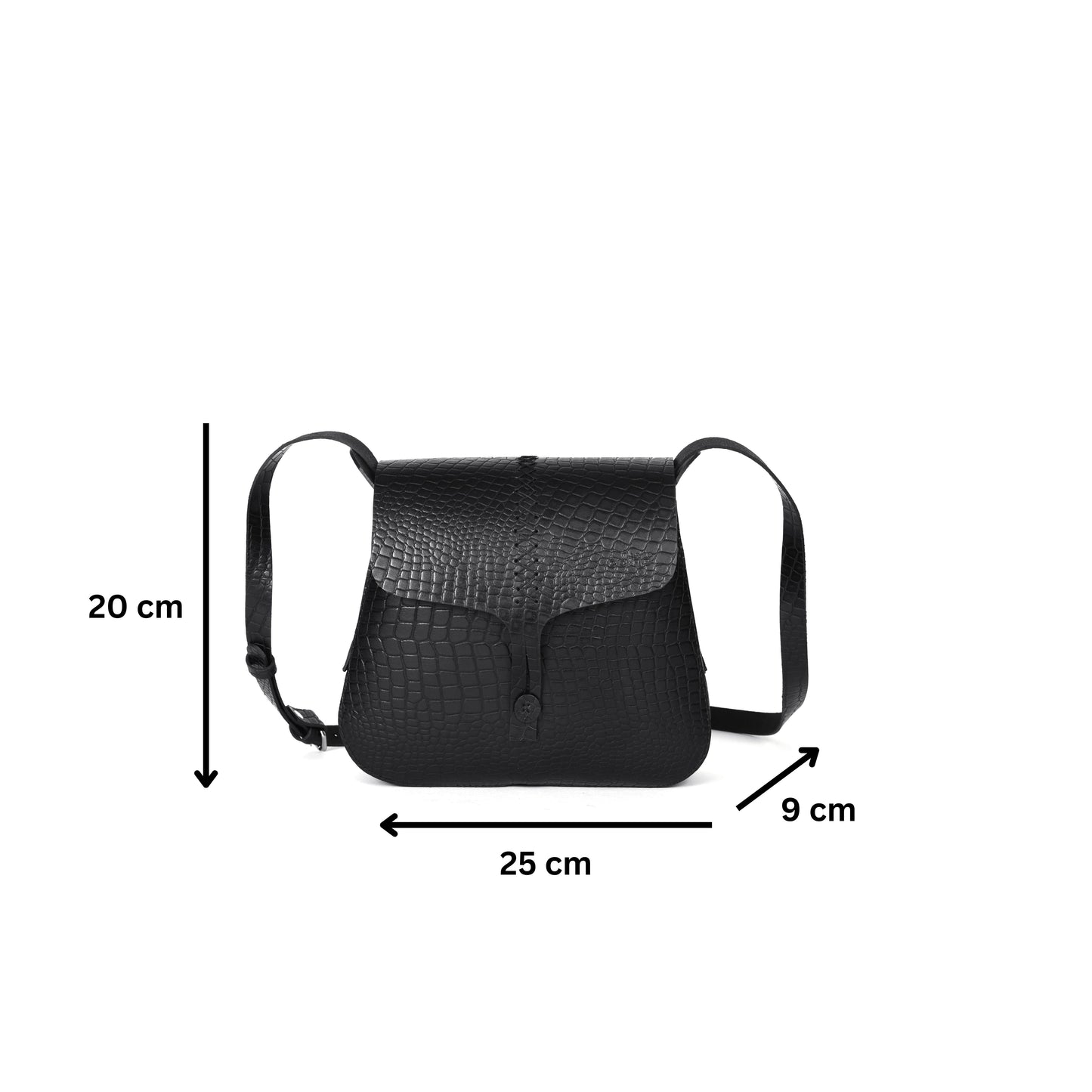Pure Leather Sling Bag, Art: BG-1391. Pack of 25