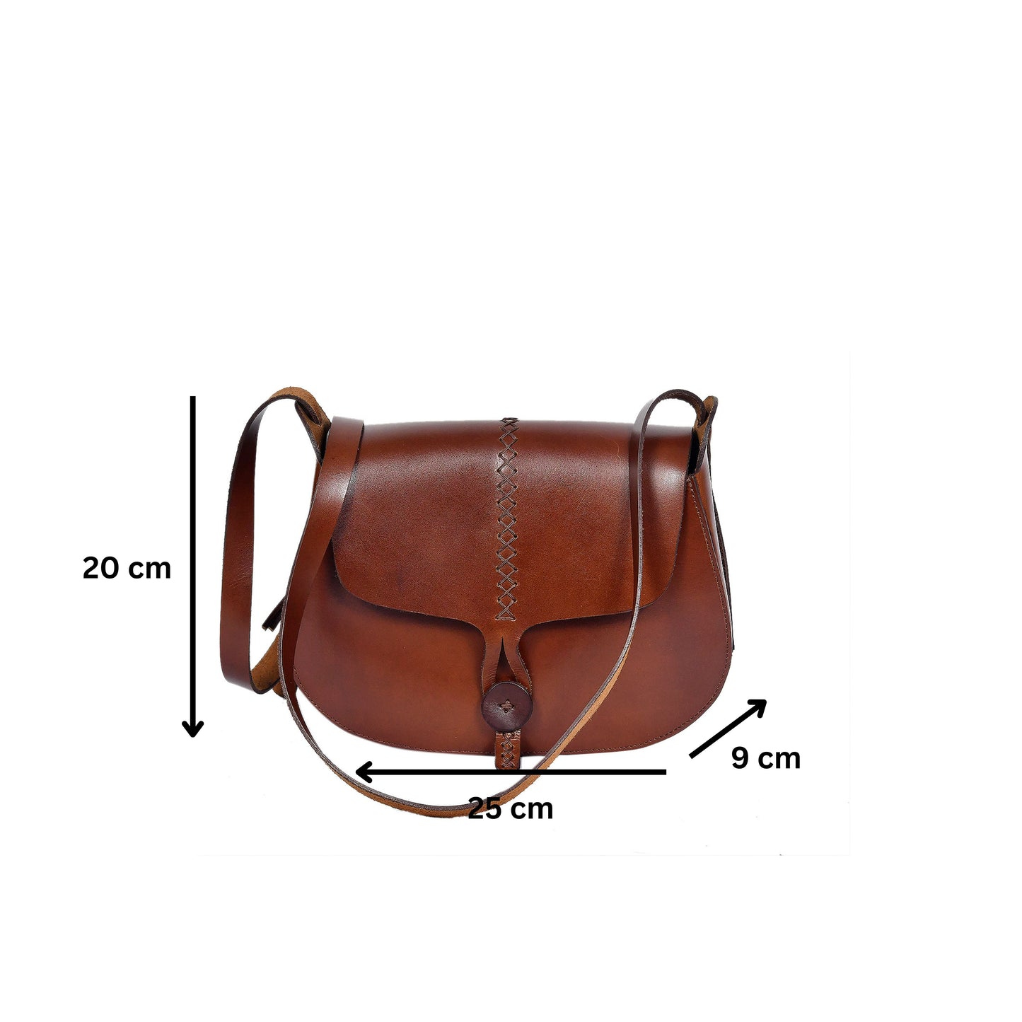 Pure Leather Sling Bag, Art: BG-1391. Pack of 25