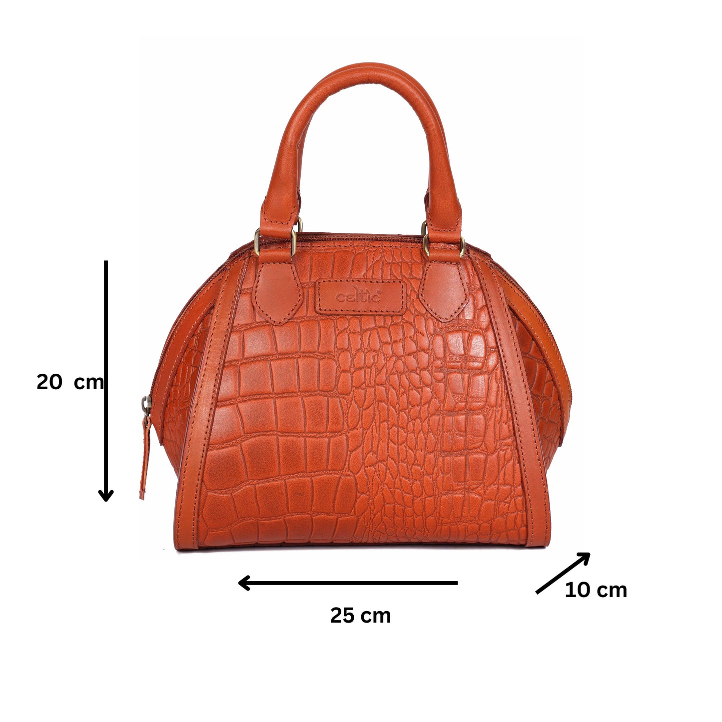 New Classic Leather Handbag with Detachable Sling Strap – Elegant & Versatile Art: BG-1597 Pack of 25