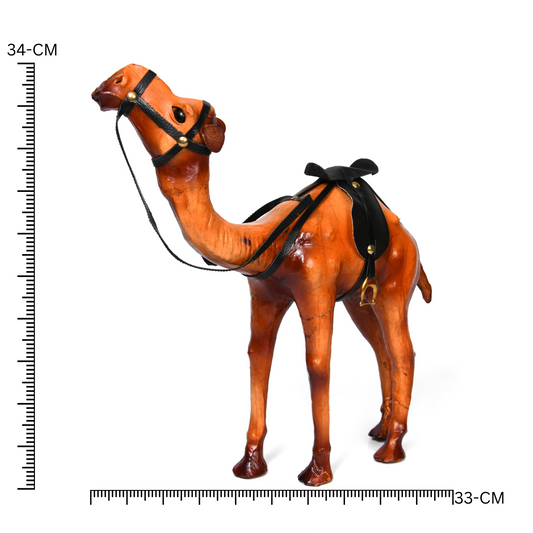 Handicraft Standing Camel Leather Showpiece – Exquisite Artisan Home Decor, ART:-LA-05 Pack of 50