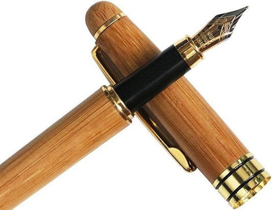 Bamboo Fountain Pen with case - Executive Pack of 50