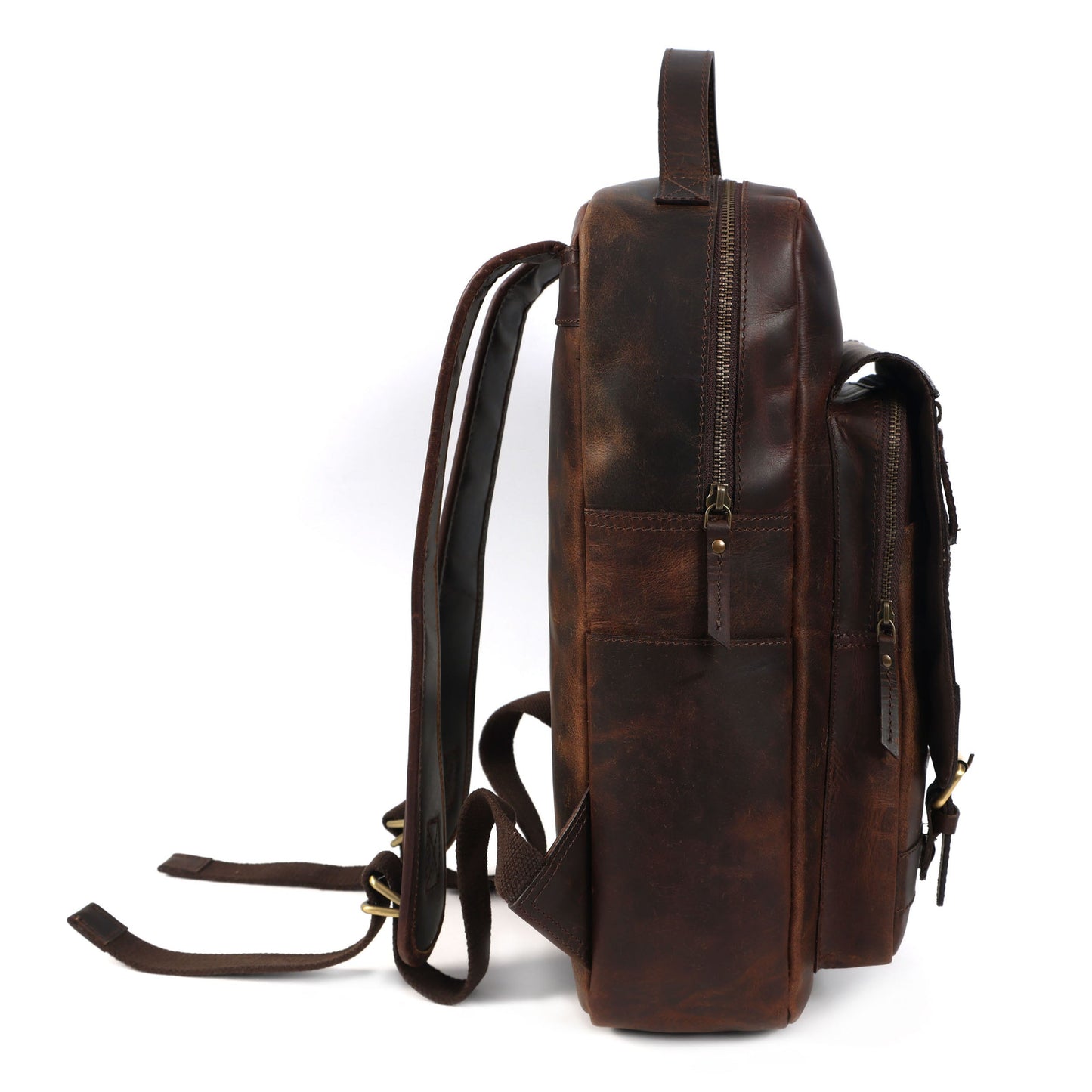 Elevate Your Style – Men's Full-Grain Leather Professional Backpack | Premium & Timeless, Art:- BG-1612 Pack of 25