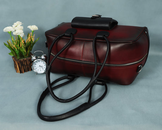 Premium Leather Stylish Duffle Bag – Elegant, Durable & Spacious Travel Companion, BG-1714 Pack of 25