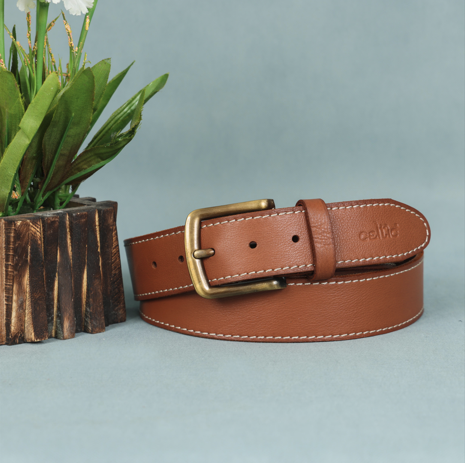 Stylish Girls' Leather Belt with Stitching – Trendy Kids' Accessory, ART:-LB-830 Pack of 50