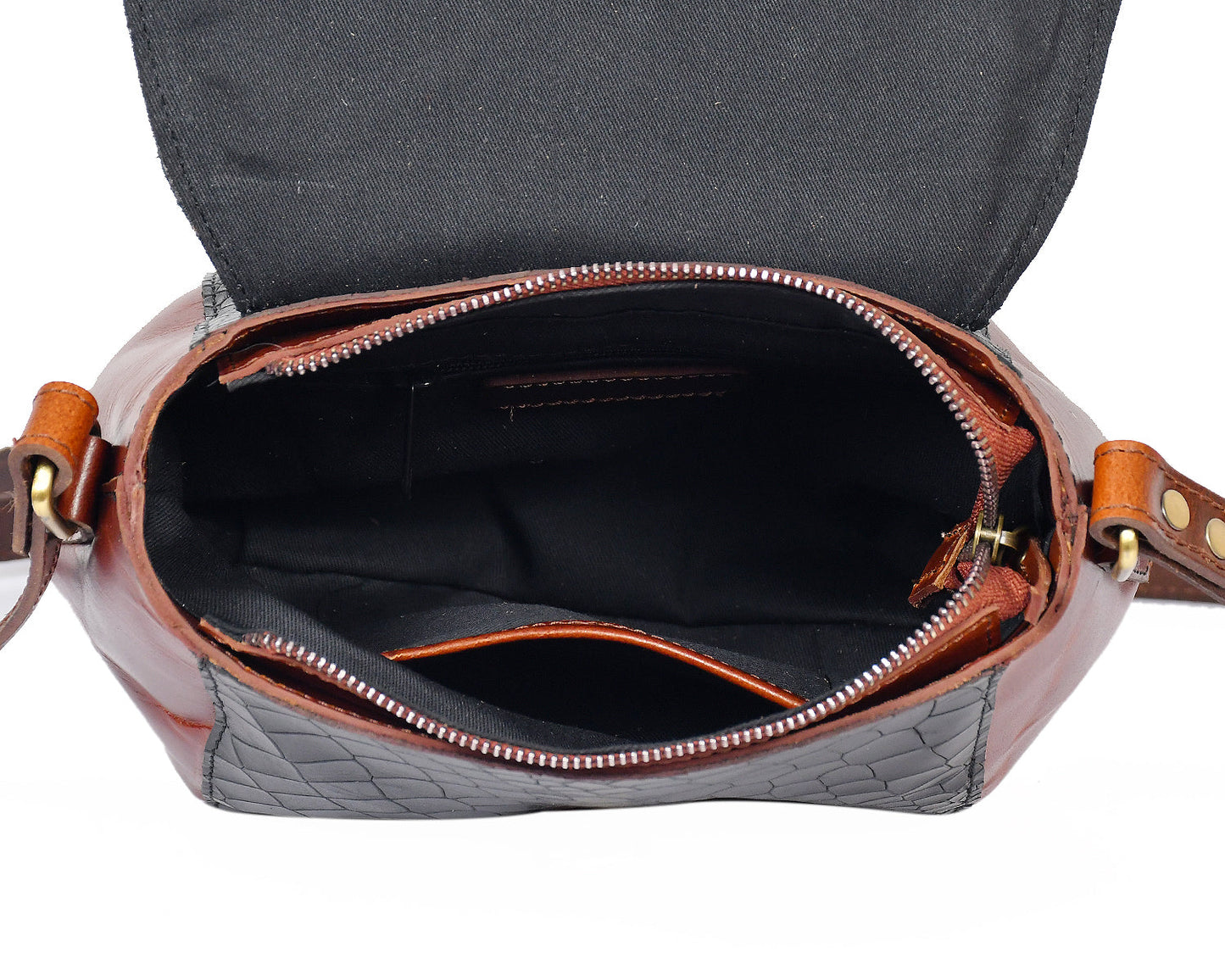 Elevate Your Style with Our Black Croco Leather Sling Bag. Art: BG-1153 Pack of 25
