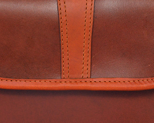 Brown color pure leather sling bag with glorious design for women and girls | Party wear, Art: BG-1155 Pack of 25