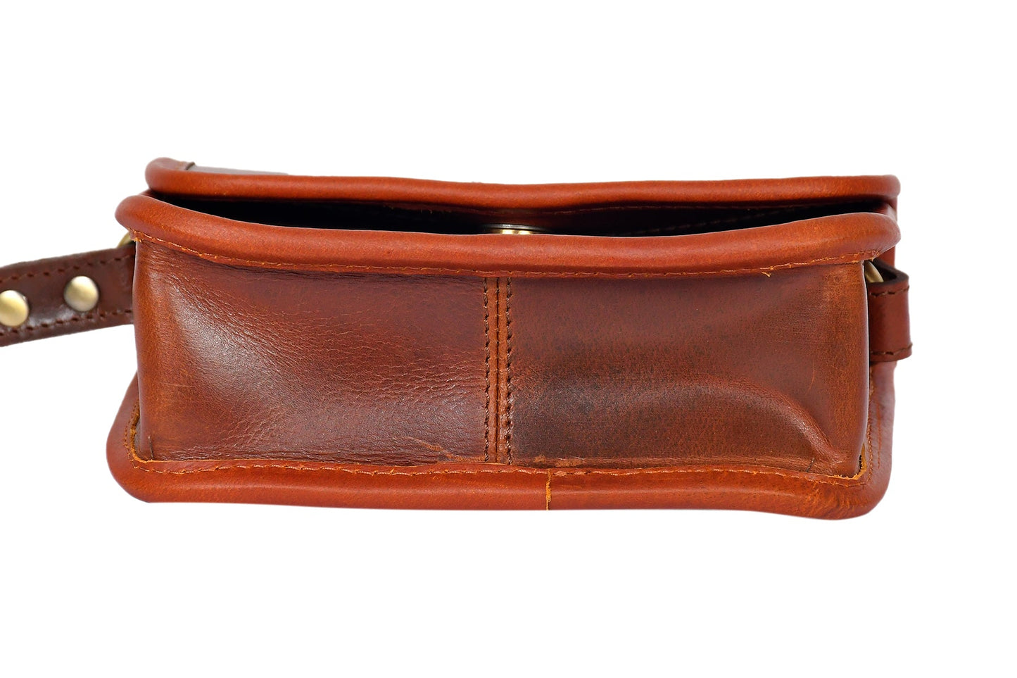 Brown color pure leather sling bag with glorious design for women and girls | Party wear, Art: BG-1155 Pack of 25