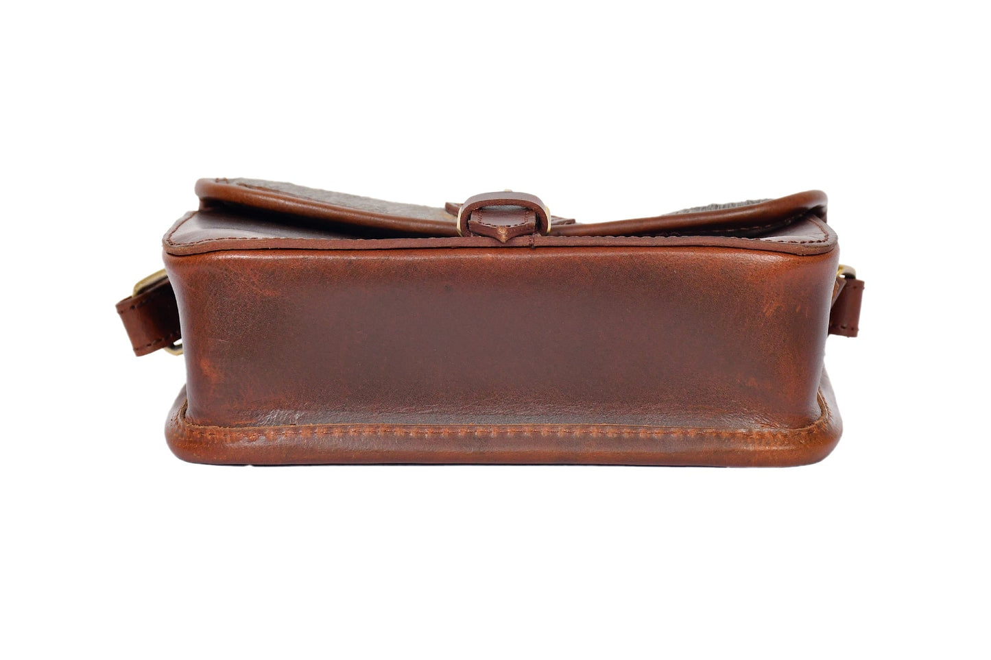 Brown color leather with hair on leather sling bag for women and girls | Party wear. Art: BG-1157 Pack of 25