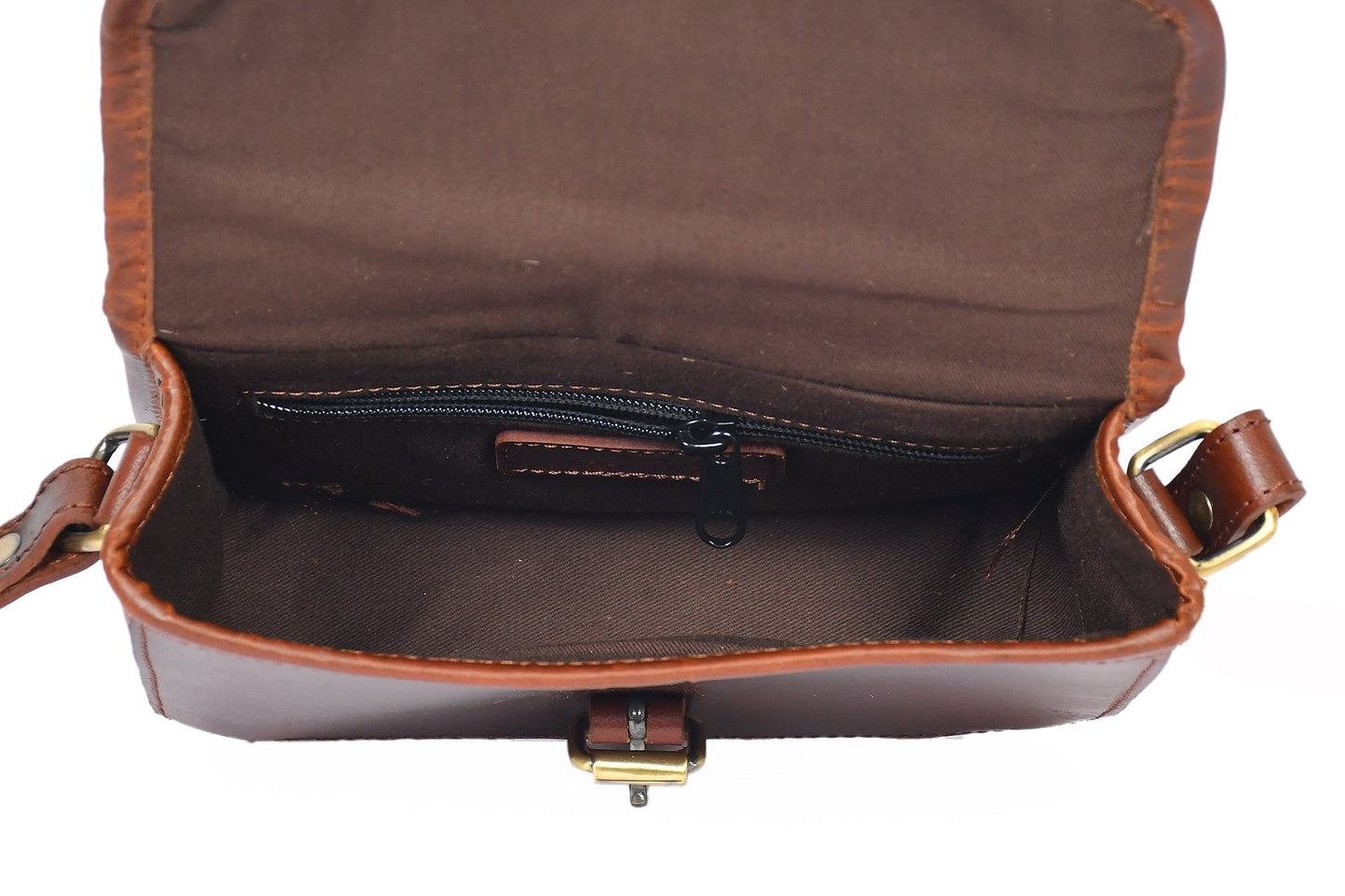 Brown color pure leather with hair on leather sling bag for women and girls | Party wear,  Art: BG-1159 Pack of 25