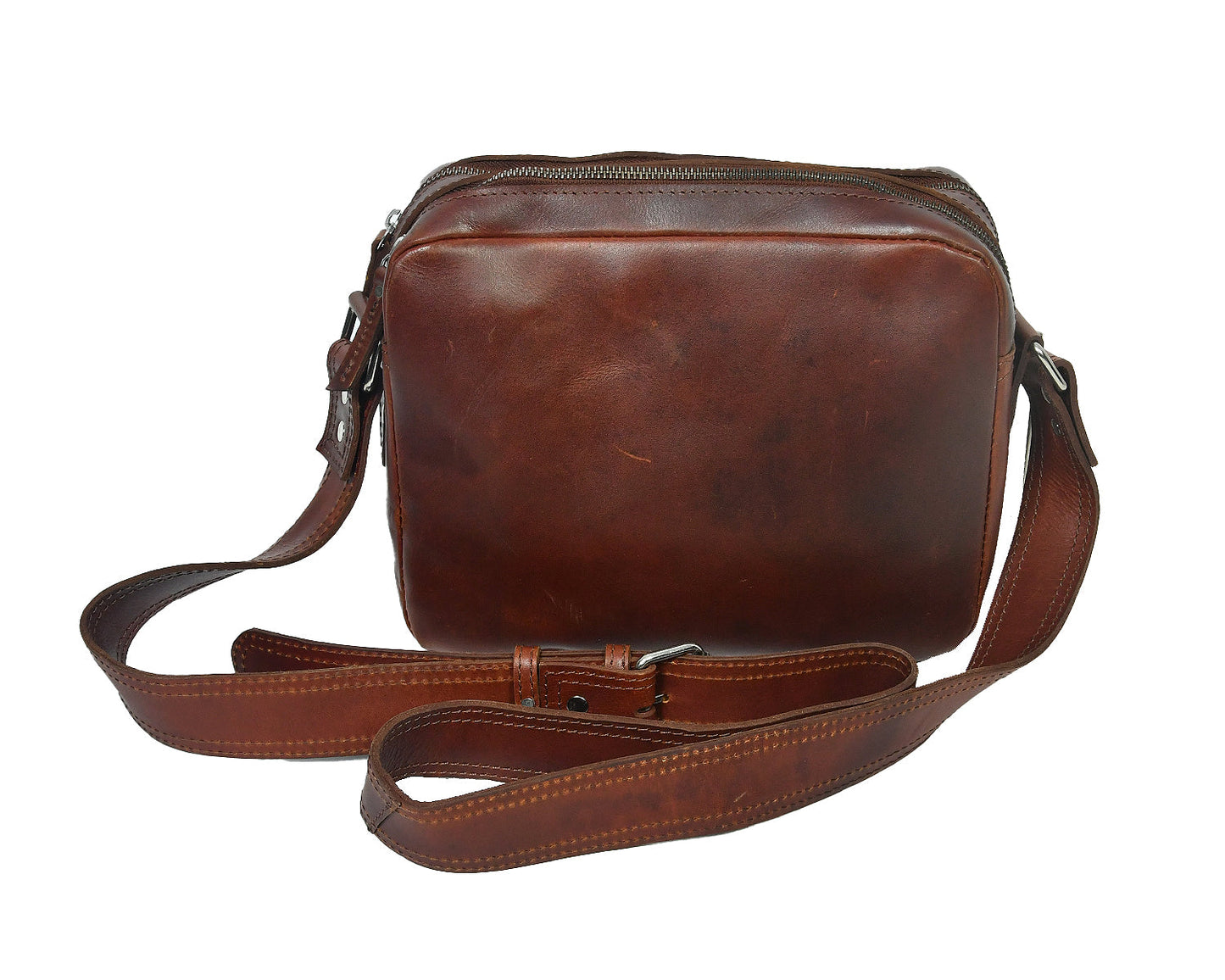Celtic premium Elegant Brown Leather Cross Body,  Art: BG-1323 Pack of 25