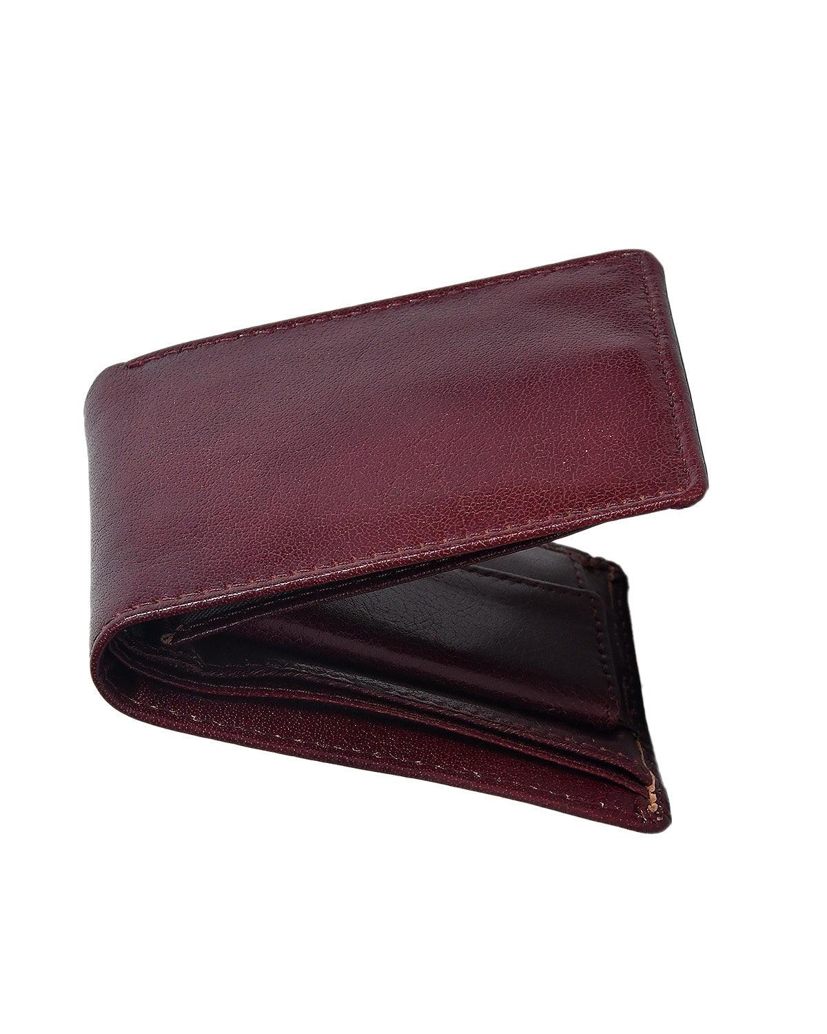 Dark Brown Color Pure Leather Wallet For Men,  Art:- LA-1387 Pack of 50