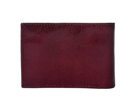 Burgundy Color Pure Leather Wallet For Men, Art:- LA-1388 Pack of 50