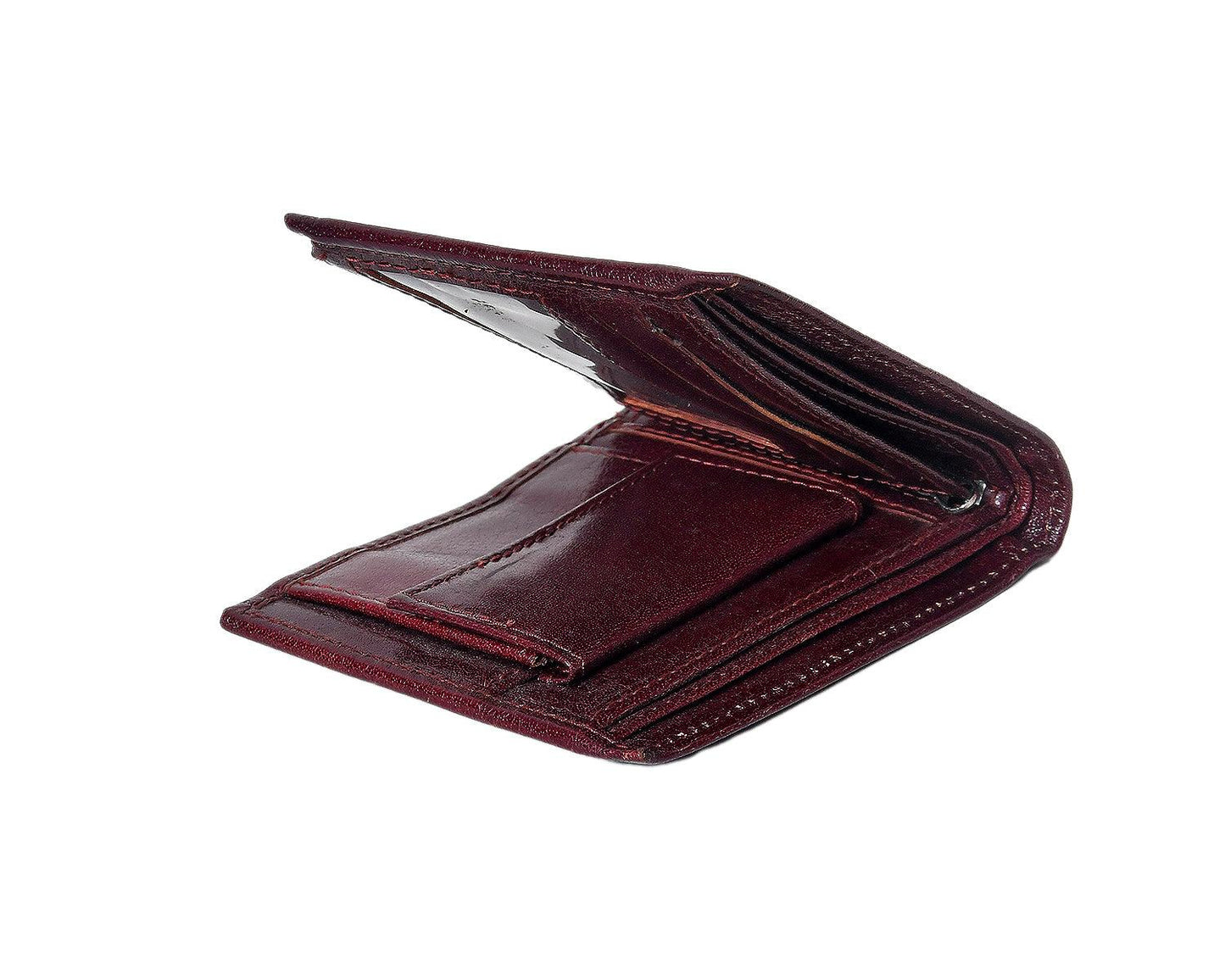 Burgundy Color Pure Leather Wallet For Men, Art:- LA-1391 Pack of 50