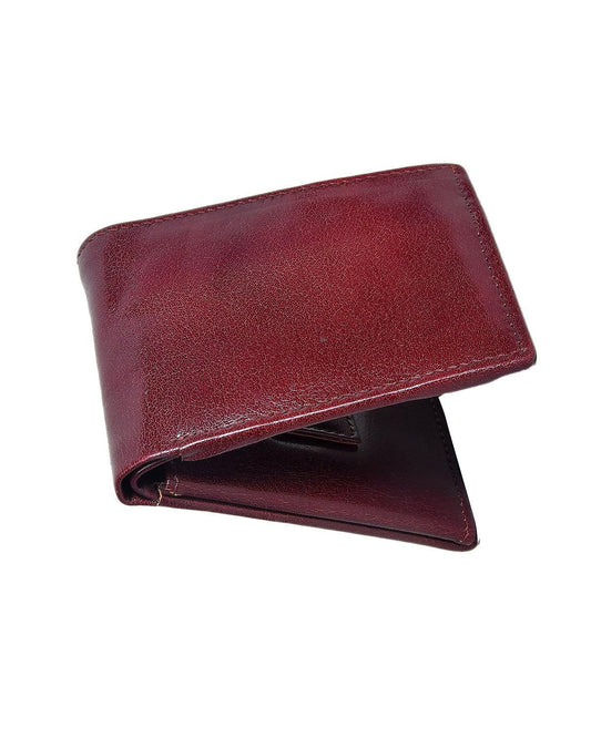 Burgundy Color Pure Leather Wallet For Men, Art:- LA-1392 Pack of 50