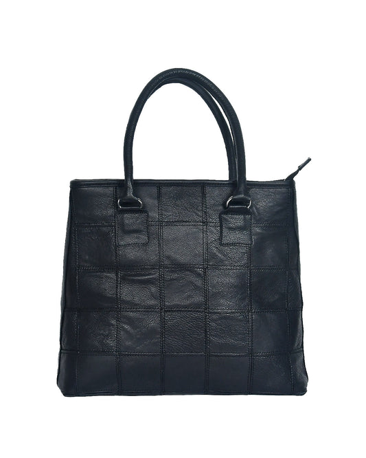 Black Premium Tote Leather Bag, Art: BG-1141 Pack of 25