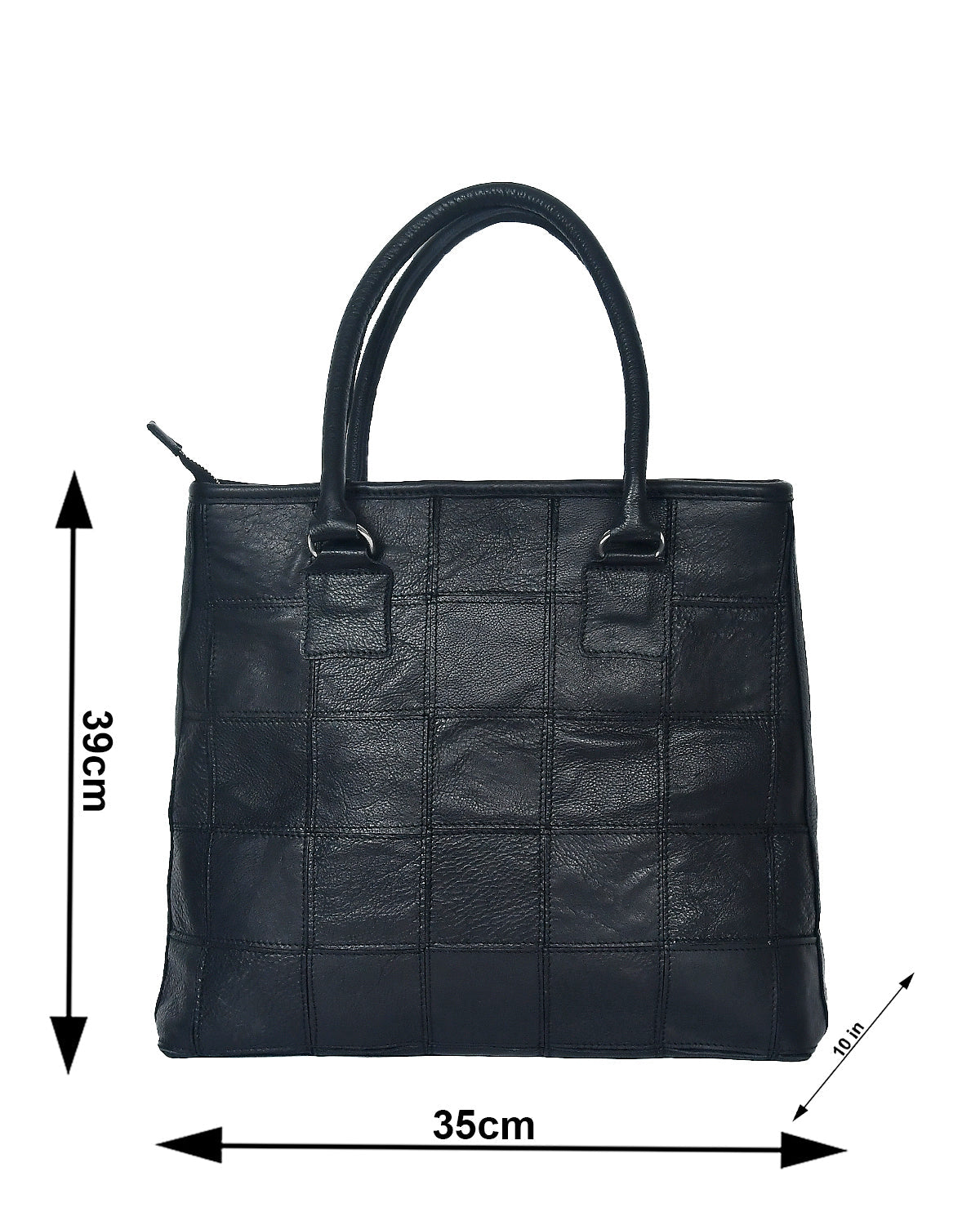 Black Premium Tote Leather Bag, Art: BG-1141 Pack of 25