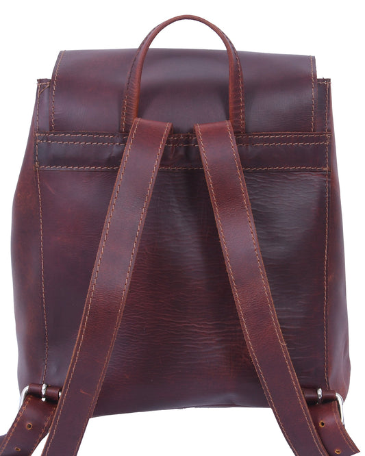 Elegant Brown Leather Backpack: A Timeless Fashion Statement. Art: BG-1277 Pack of 25