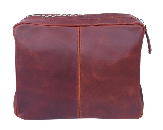 Buff Premium Leather Compact Shoulder Satchel Bag For Men With Extra Storage and Durable Build Quality (Brown)  Art: BG-1278 Pack of 25