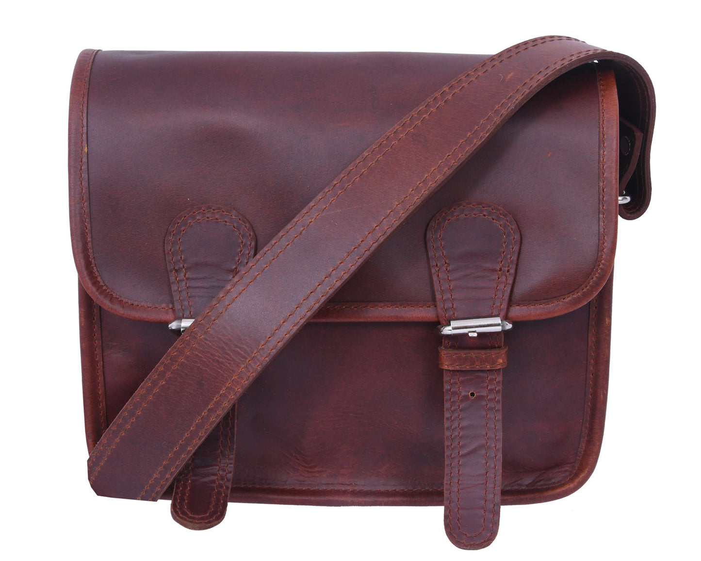Timeless Elegance: Brown Leather Messenger Bag. Art: BG-1280 Pack of 25