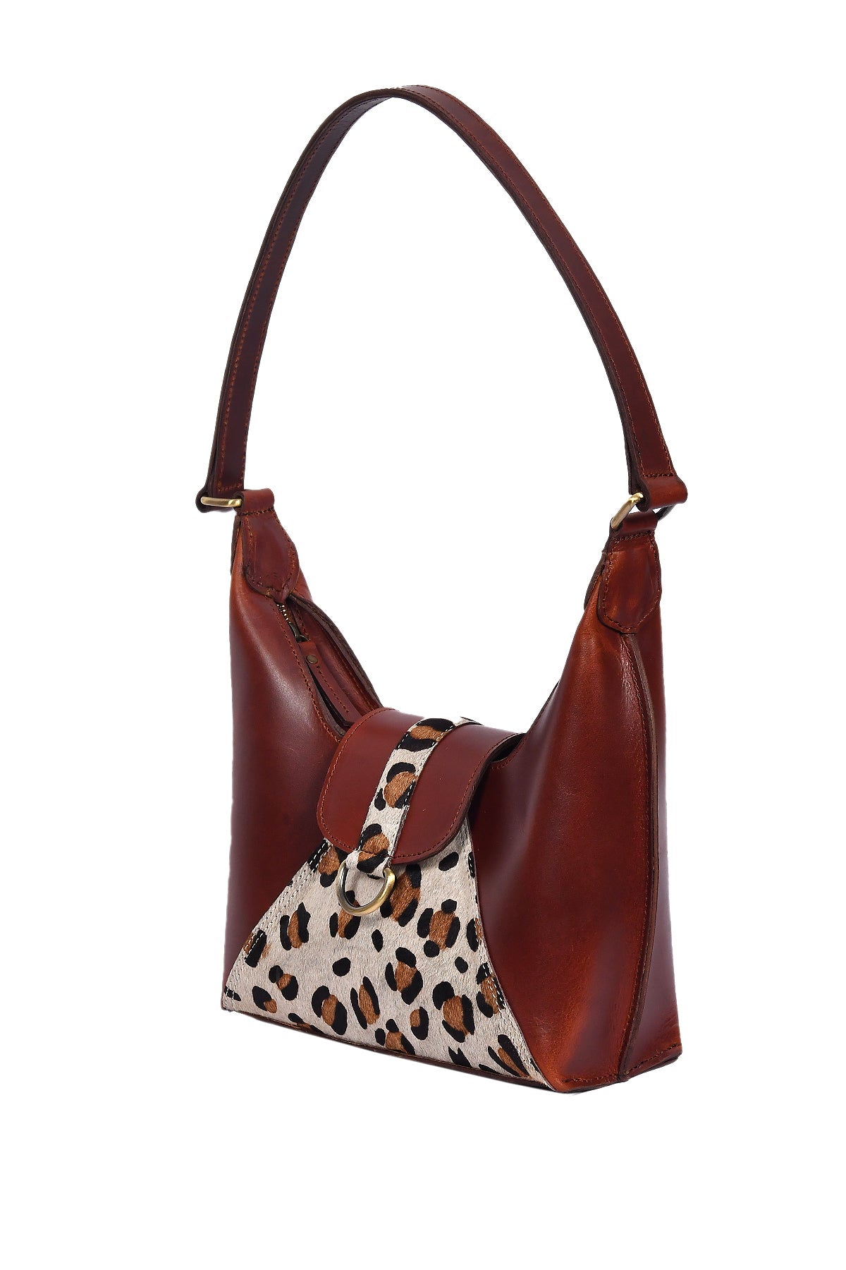 Brown Leather Shoulder Bag - The Perfect Blend of Style and Functionality. Art: BG-1457 Pack of 25