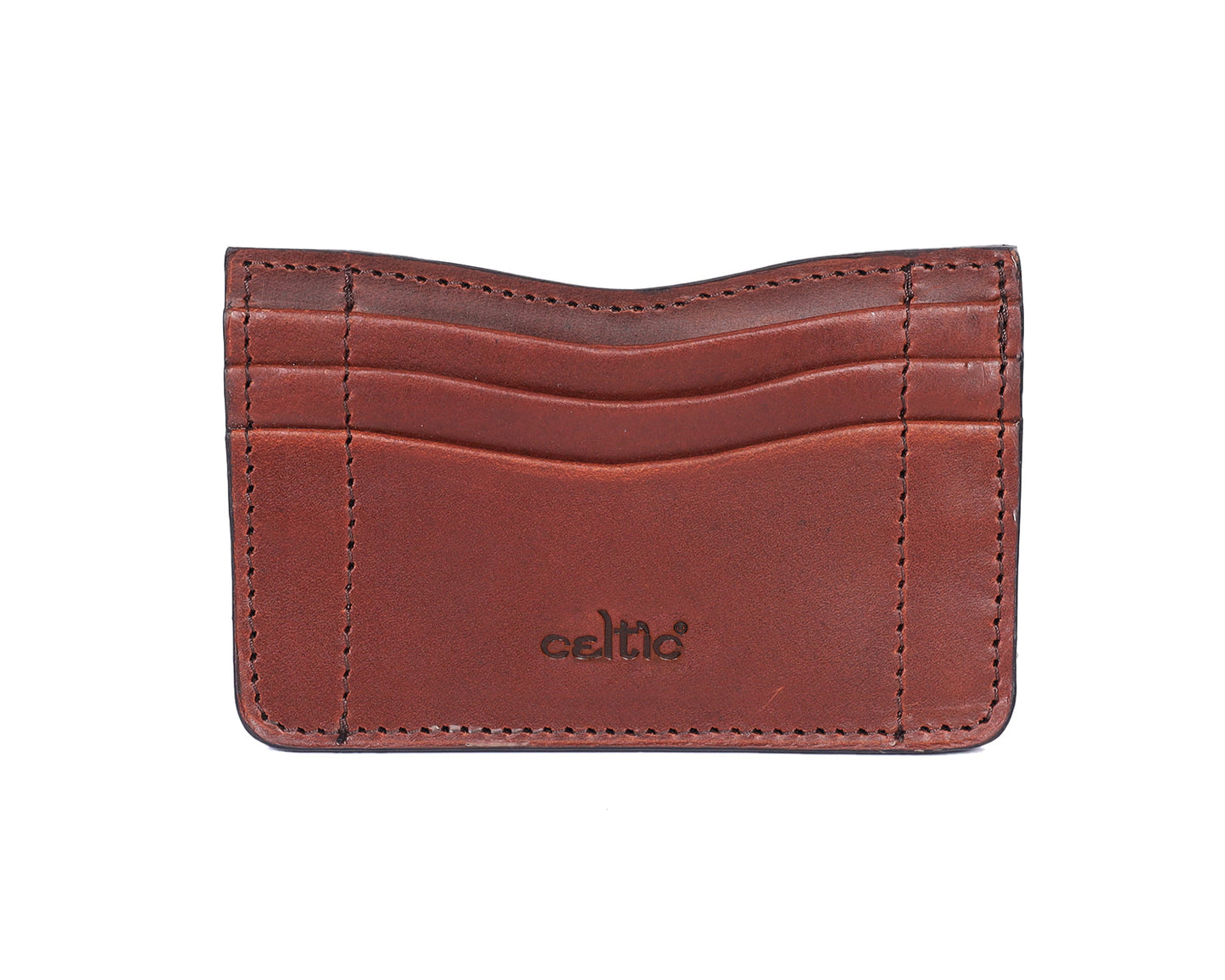 Elegant Brown Leather Card Holder: A Stylish Essential for Your Cards.ART:-LA-1463 Pack of 50