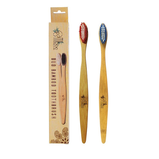 Bamboo Toothbrush Standard Adult - Medium (Pack of 2) Pack of 50