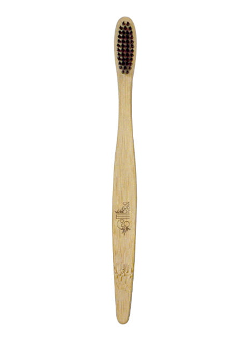 Bamboo Toothbrush Charcoal Adult - Soft (Pack of 2) Pack of 50
